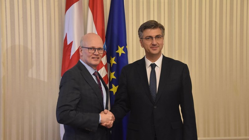 Gospodarskom suradnjom dodatno osnažujemo prijateljske odnose i savezništvo Hrvatske i Kanade